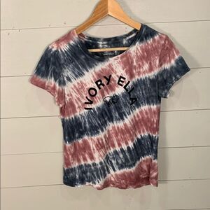 Ivory Ella Women's Tie-Dye Top - Blue and Pink size small 100% organic cotton